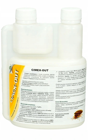 

Oprysk Na Owady Komary Pchły Cimex Out 500ML