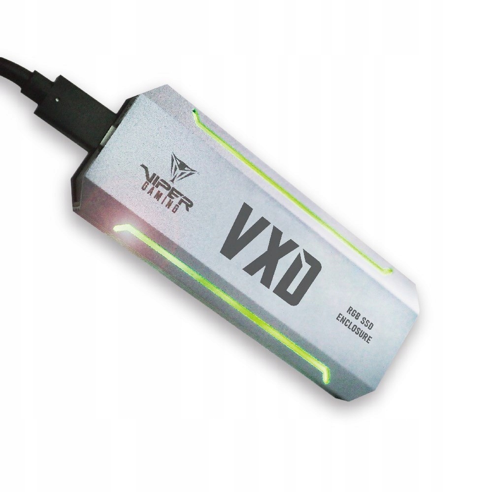 Patriot VXD obudowa Ssd USB3.2 M.2 NVMe 1.3 do 2TB Aluminium Rgb