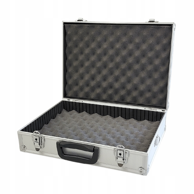 Walizka aluminiowa średnia pianka 430x310x115 mm