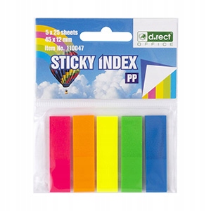 

Zakładki indeksujące 45x12 5x25k foliowe Leviatan