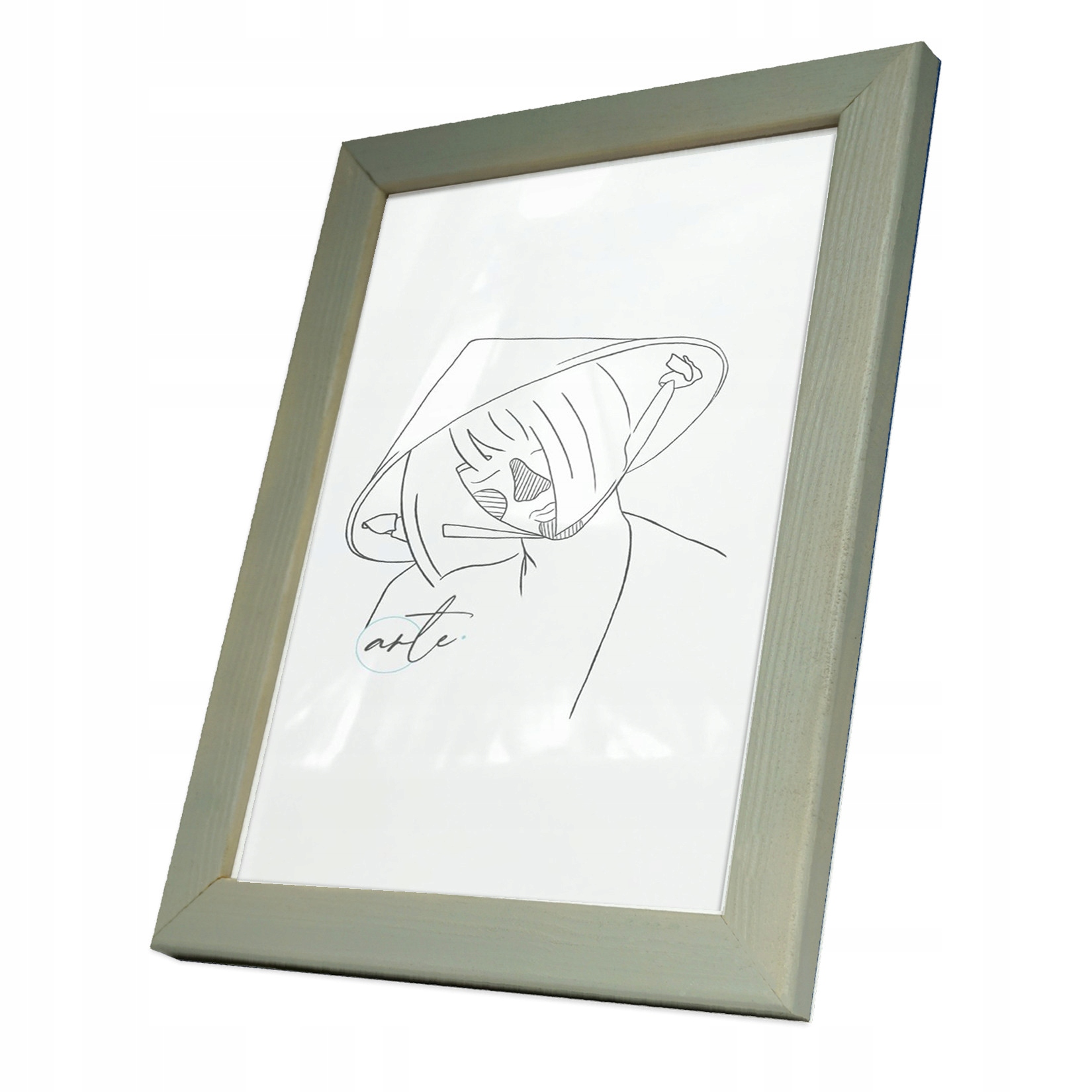 

Ramka drewniana Sosna jasny szary 50x70 cm