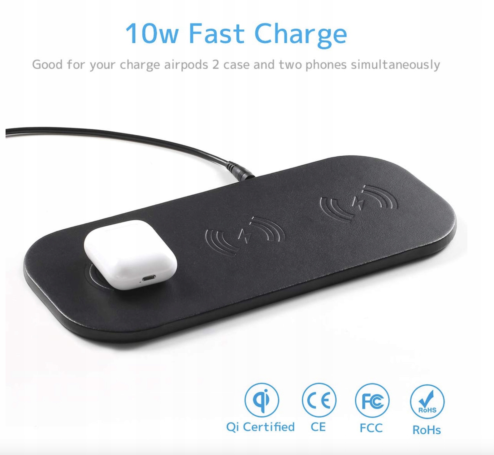 ŁADOWARKA BEZPRZEWODOWA INDUKCYJNA ZEALSOUND 3w1 Marka ZealSound