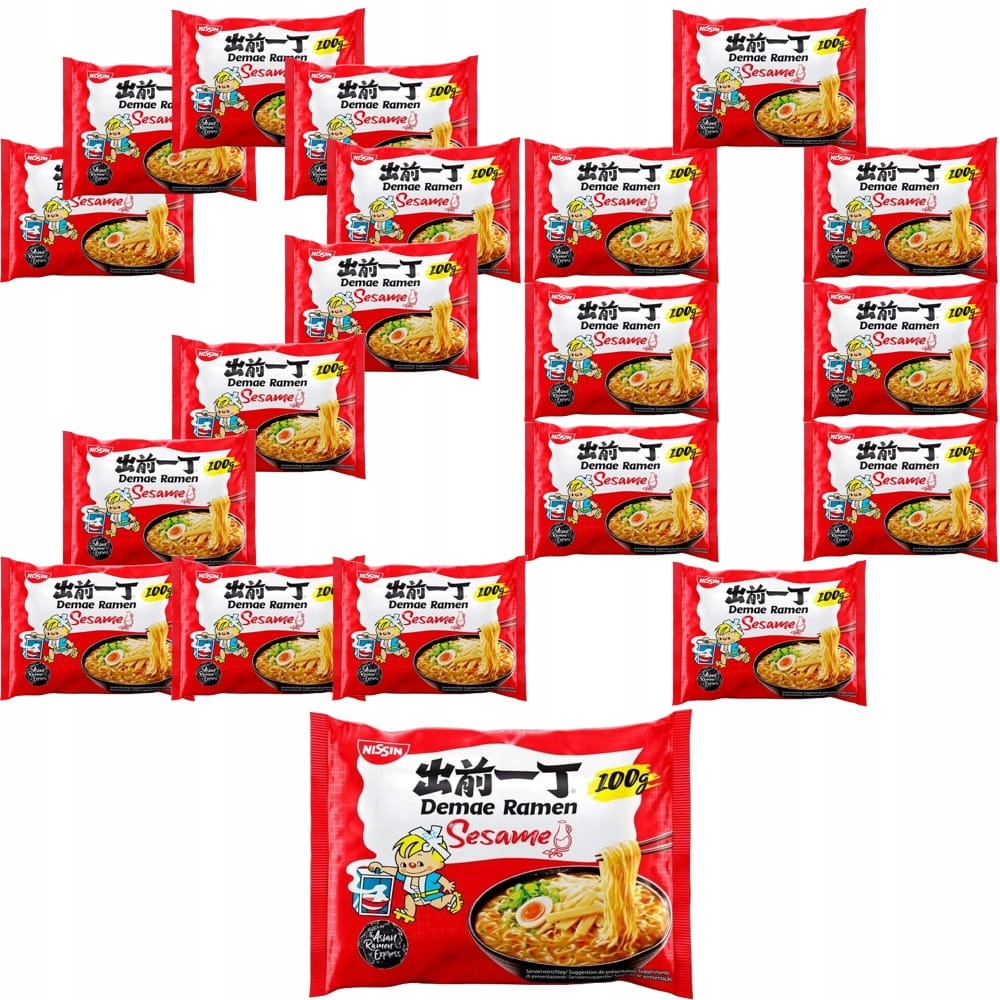20x Zupka Błyskawiczna Makaron Demae Ramen Ostra Hot Chili 100g Nissin