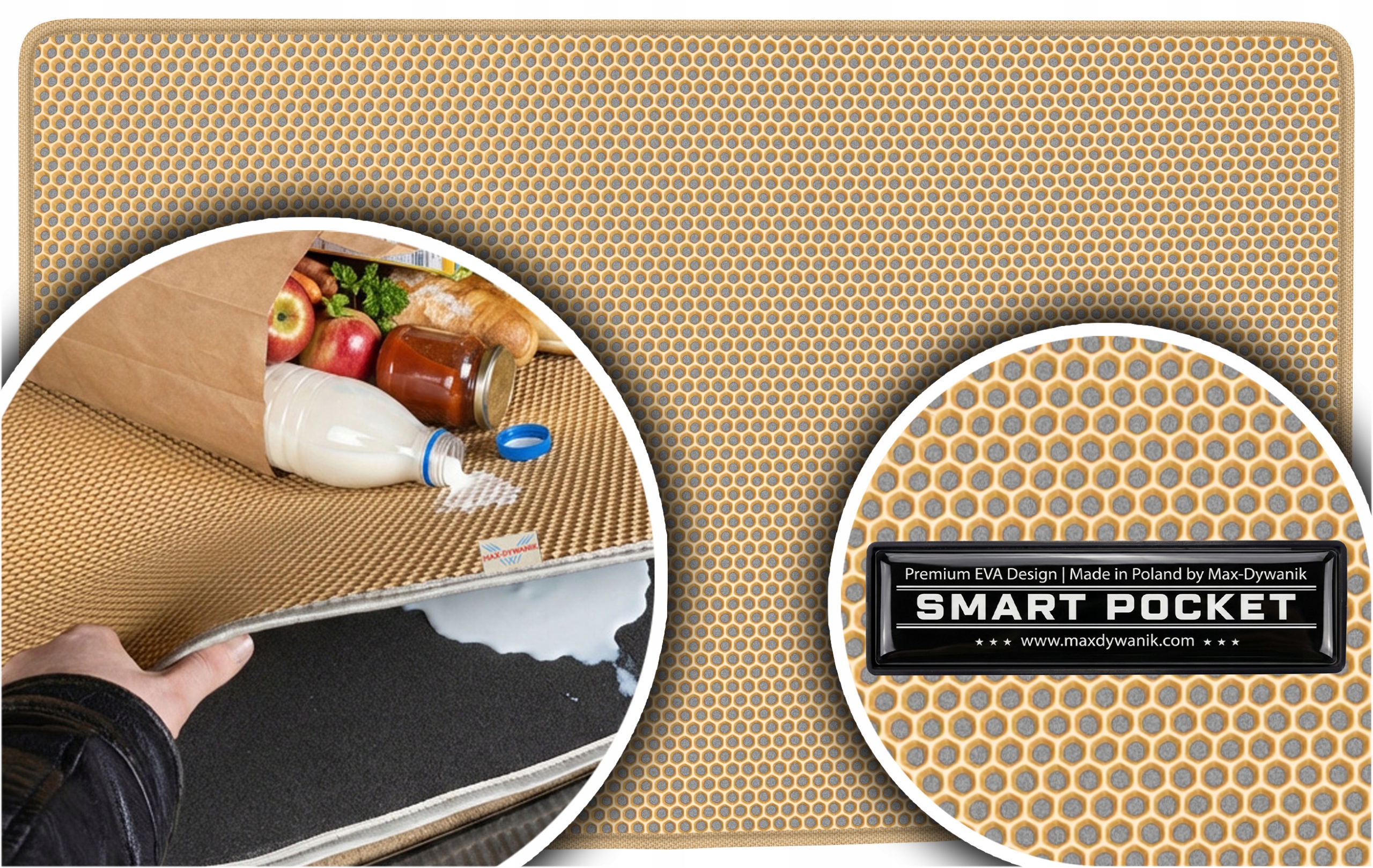 Citroen Saxo Hatchback 1996-2003 Vložka do kufru Eva Smart Pocket Béžová