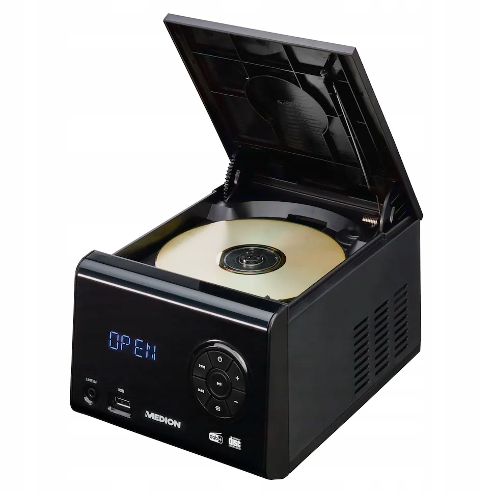 Mini wieża MEDION CD-R/RW/MP3 FM,DAB+ Bluetooth 5.0,USB1 AUX Kod producenta MD43021
