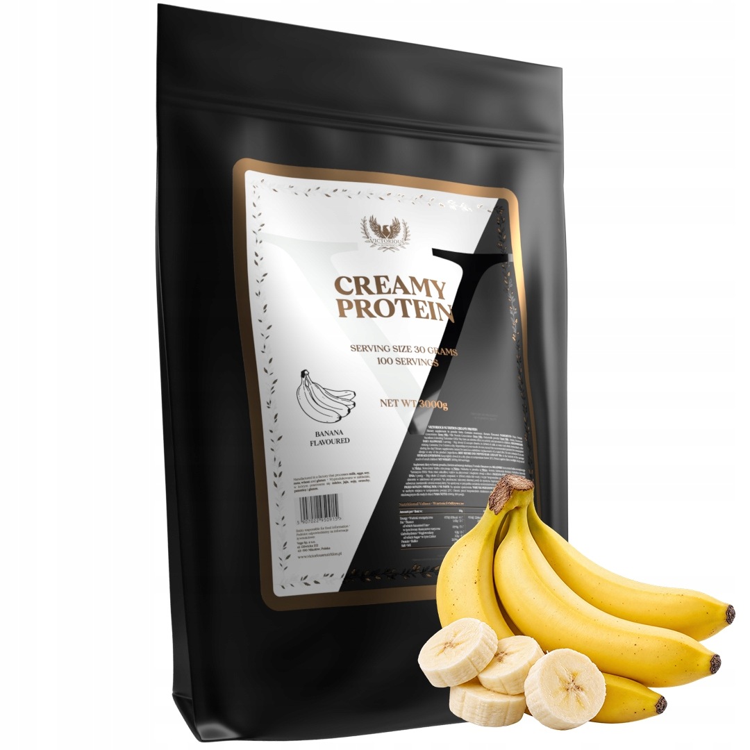 Bílkoviny 3000 g Creamy Protein Wpc 70% Whey Banan Victorious