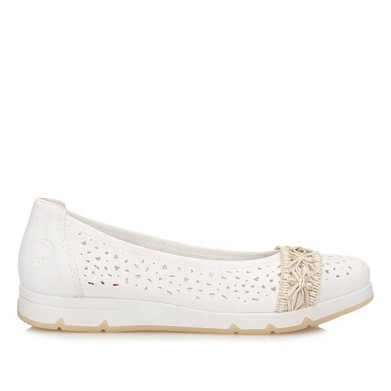 Stylové baleríny na ploché podrážce Rieker L3062-80