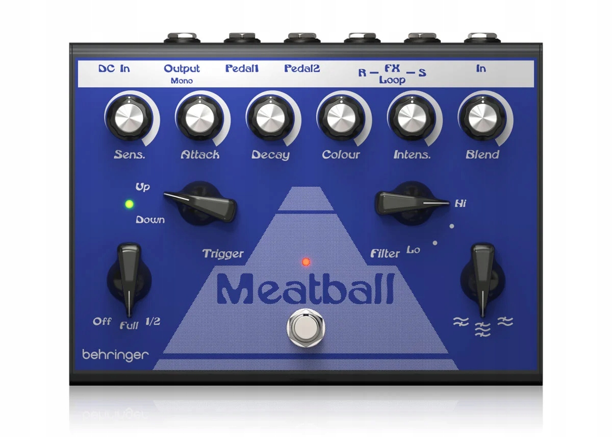 Behringer Meatball Efekt typu auto-wah – rozšířená funkce kontroly filtru
