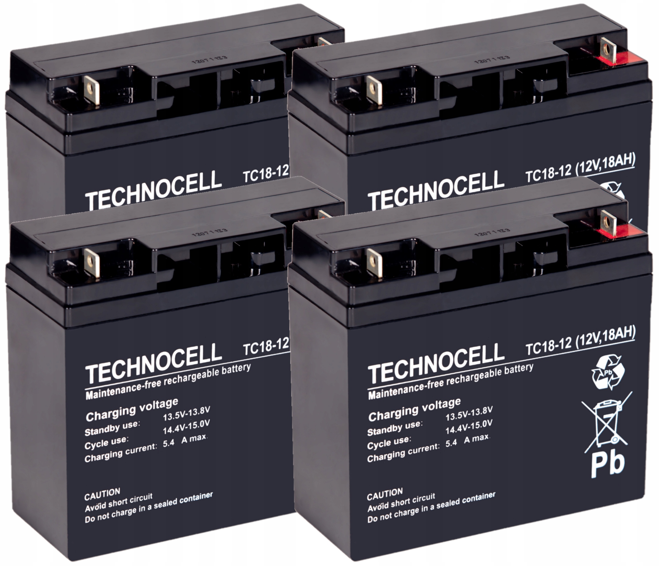 RBC12 RBC 12 #12 ZESTAW AKUMULATORÓW PAKIET BATERII DO UPS APC 4x TC 18-12