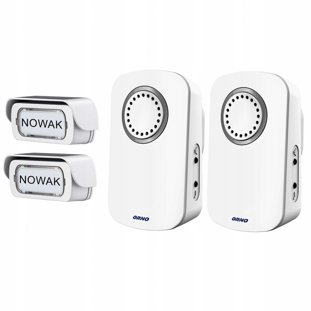 Dzwonek bezprzewodowy 2 przyciski 2 gong ORNO