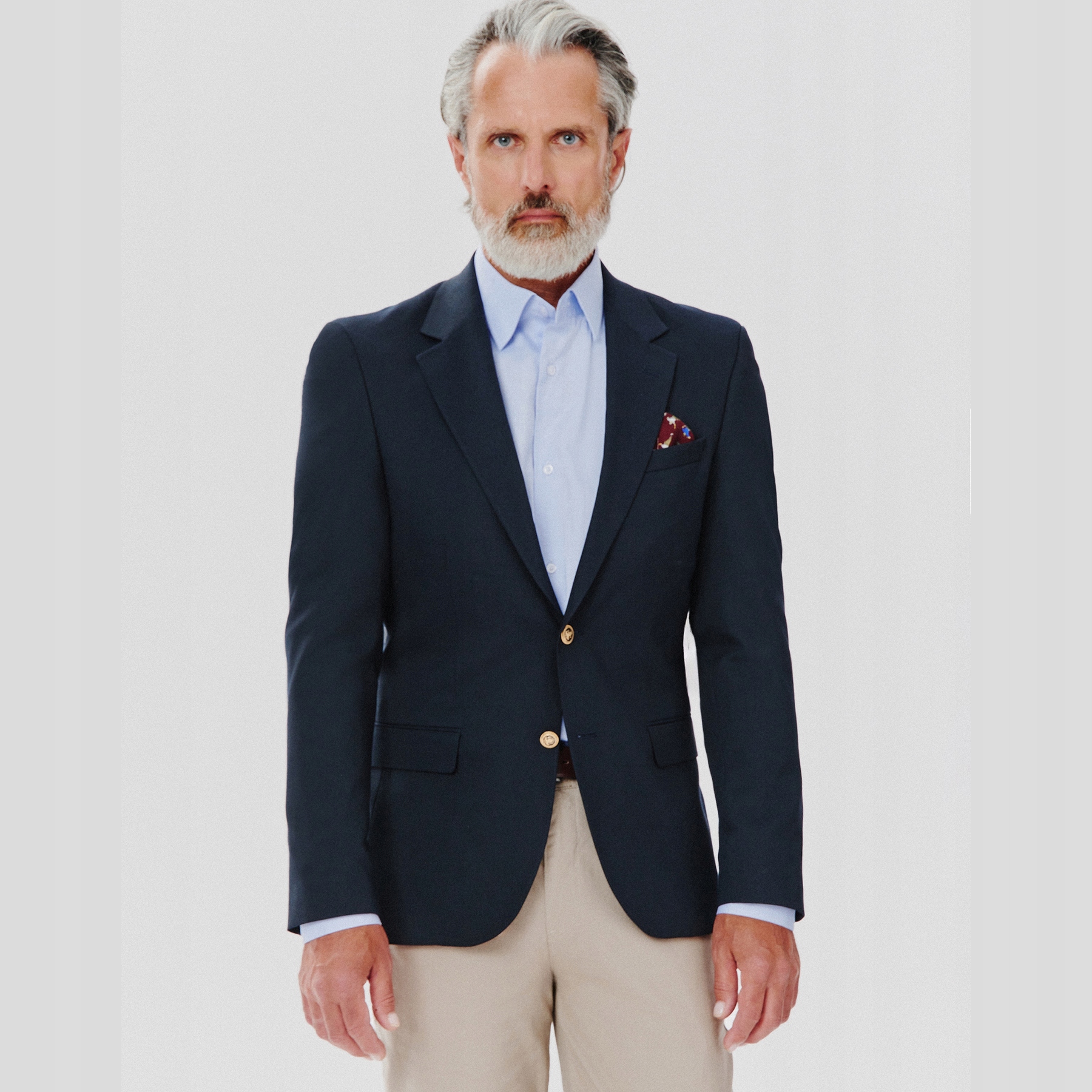 Tmavě modrá sako se zlatými knoflíky Pako Lorente vel