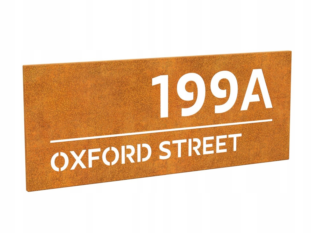 Tablica adresowa Corten CALLE 1 150x60x1