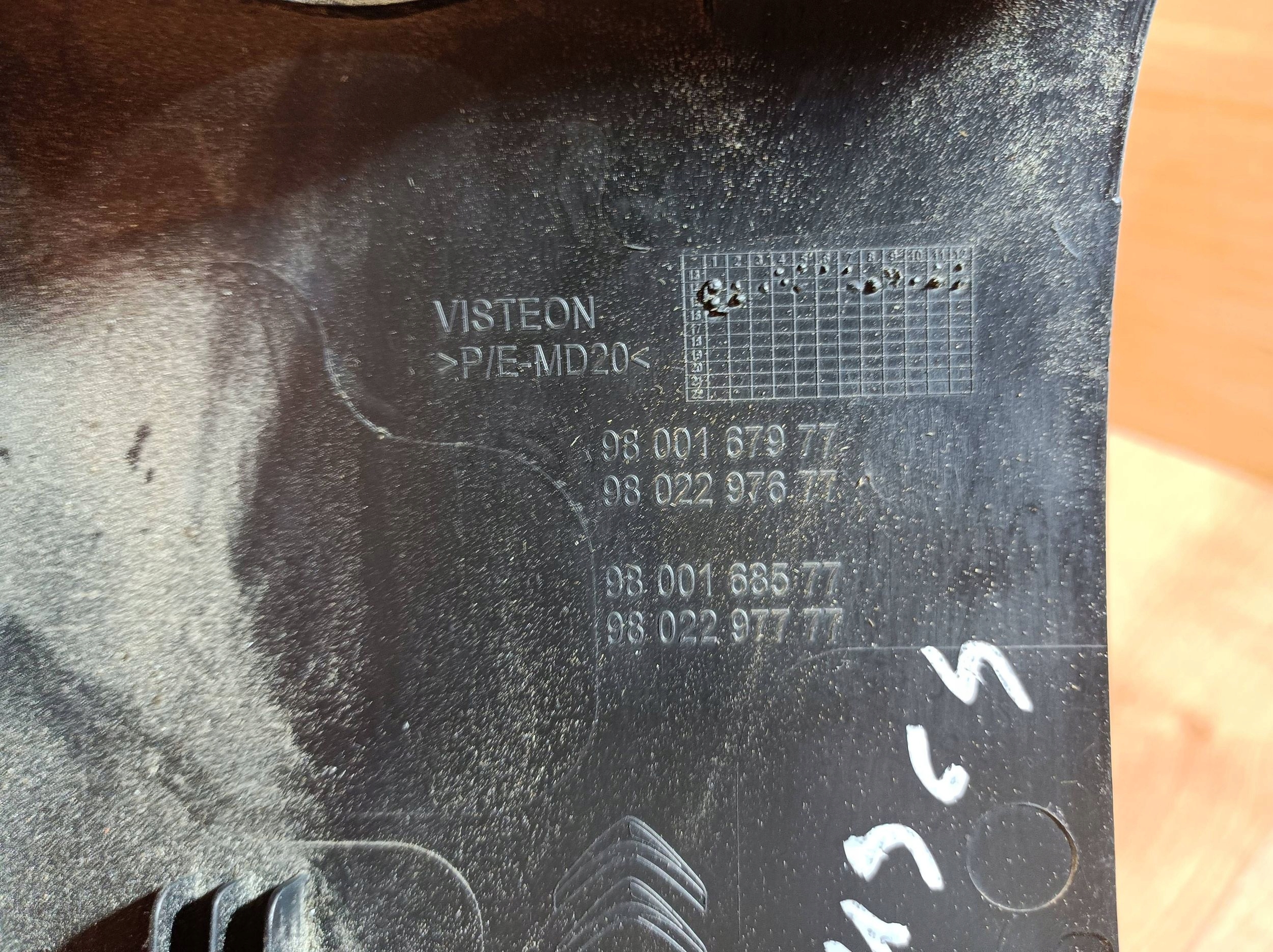 Blende Abdeckung der Lenksäule lenkrad Citroen C4 Cactus 9800167977 ang