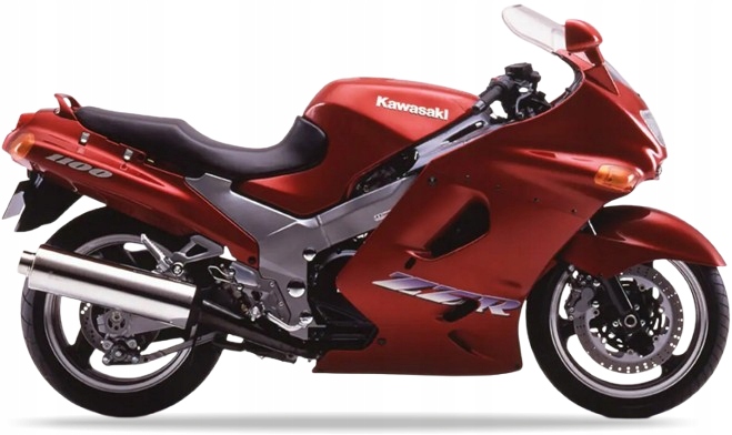 Samolepky Na Motocykl Juula Pro Kawasaki Zzr 1100 1996-1997 Červené