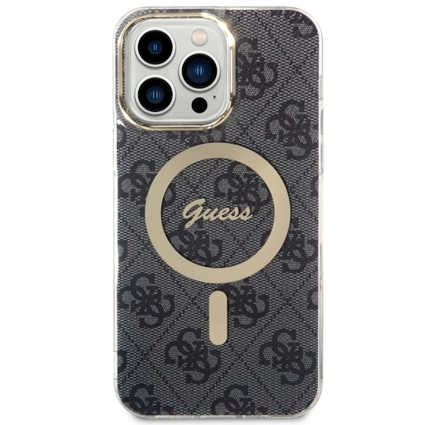 Guess Pokrowiec Do Iphone 14 Pro Max 6.7 Hardcase Do Magsafe 4G Czarny