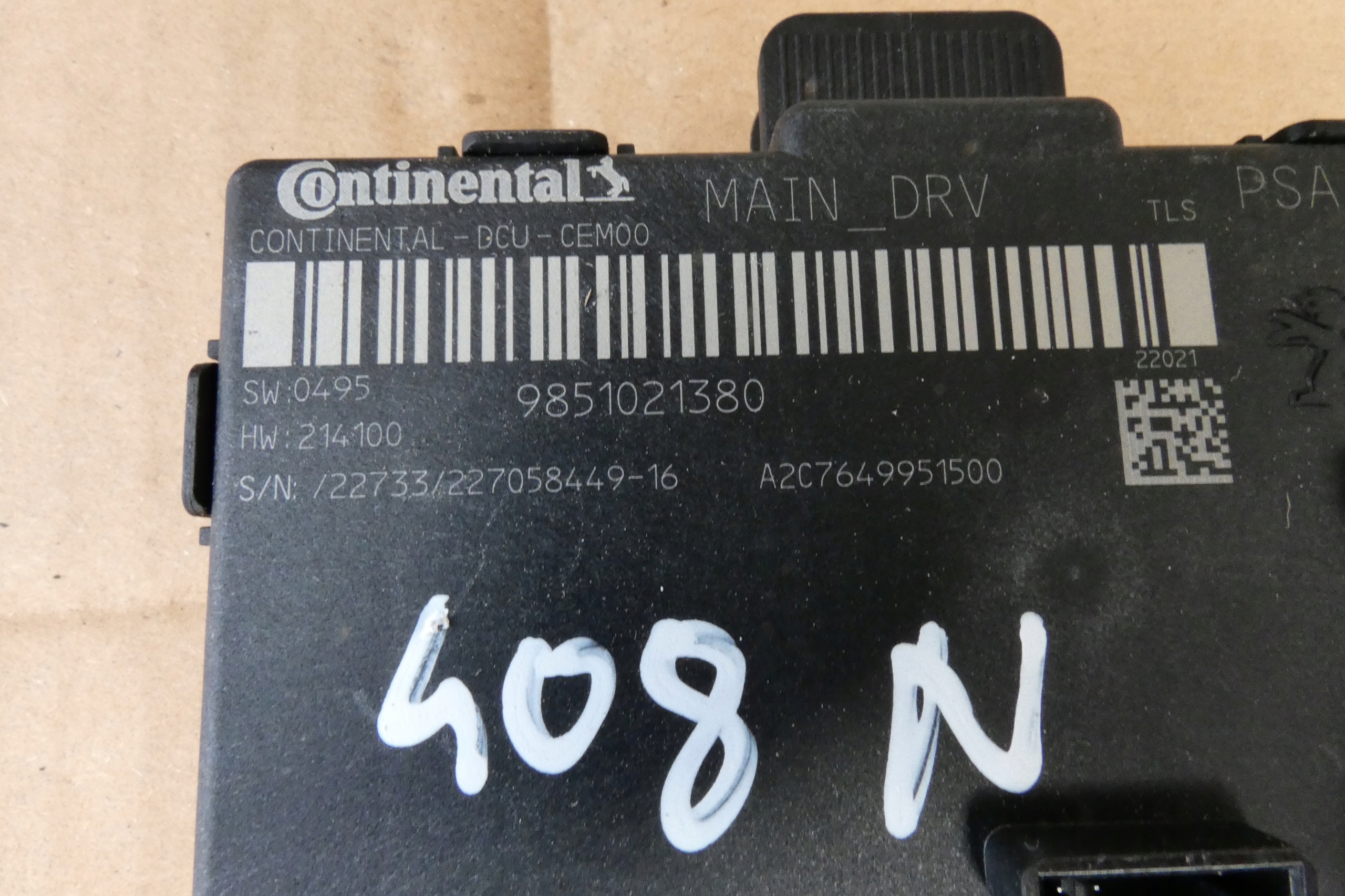 Citroen C5 X modul Bedienteil Tür 9851021380 22r.