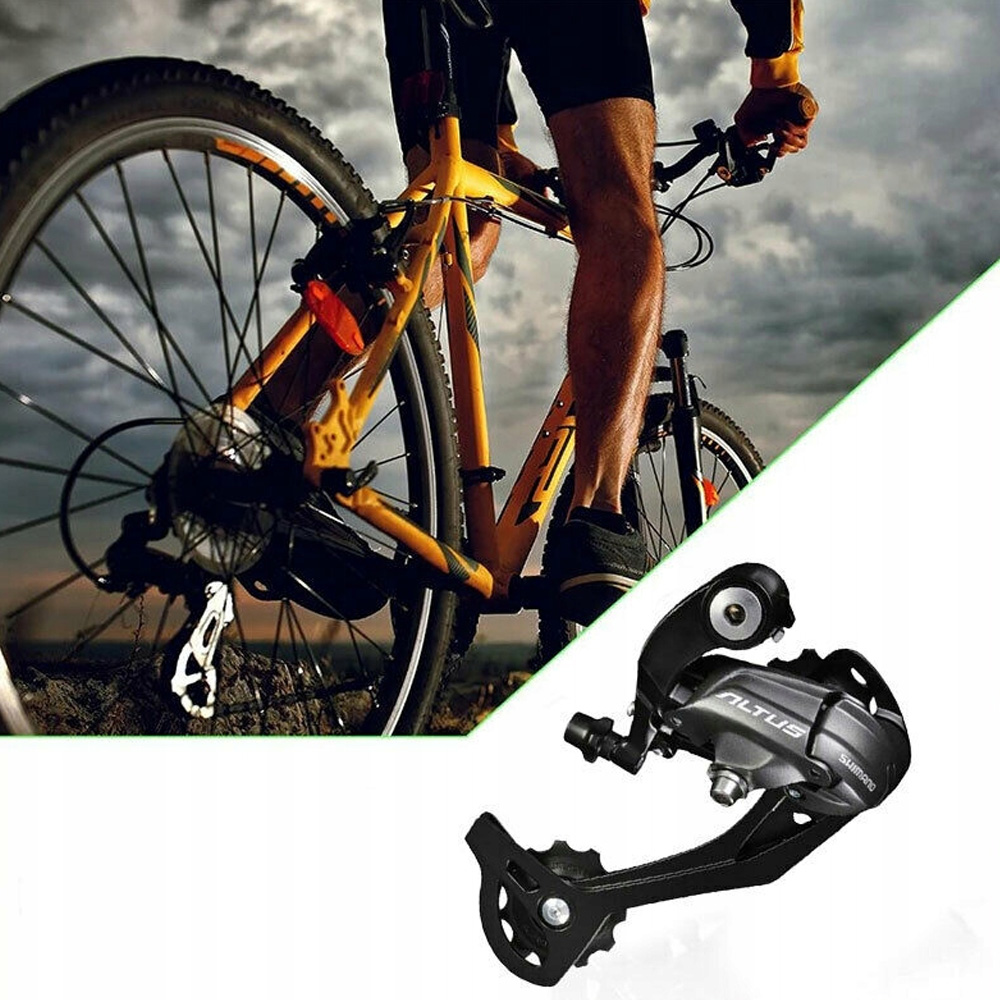 PRZERZUTKA ROWEROWA TYLNA 9 RZ. SHIMANO ALTUS RD-M370 CZARNA Pojemność przerzutki do 35
