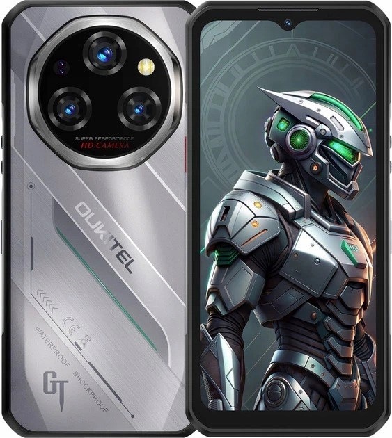 Oukitel WP62 5G 8/256GB 6,6" 120Hz 108Mpix Srebrny