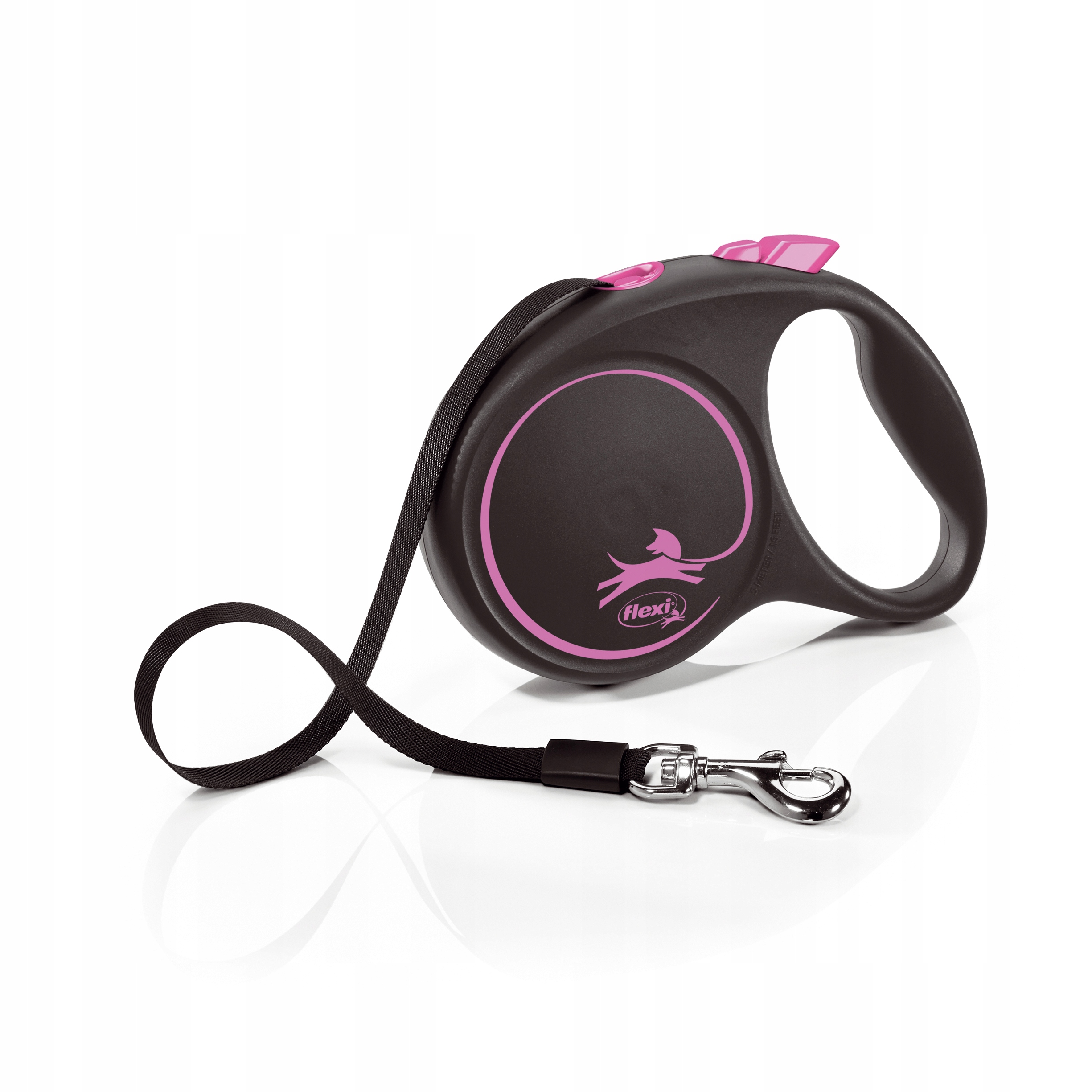 

Flexi Black Design smycz taśma różowa L 5m do 50kg