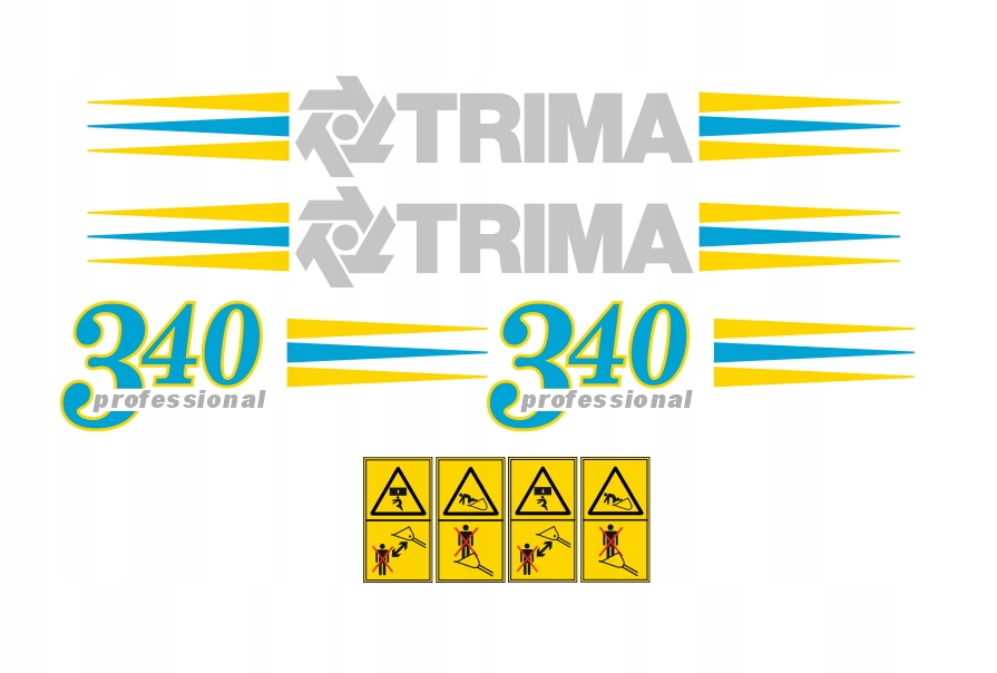 Samolepky Trima 340 Professional
