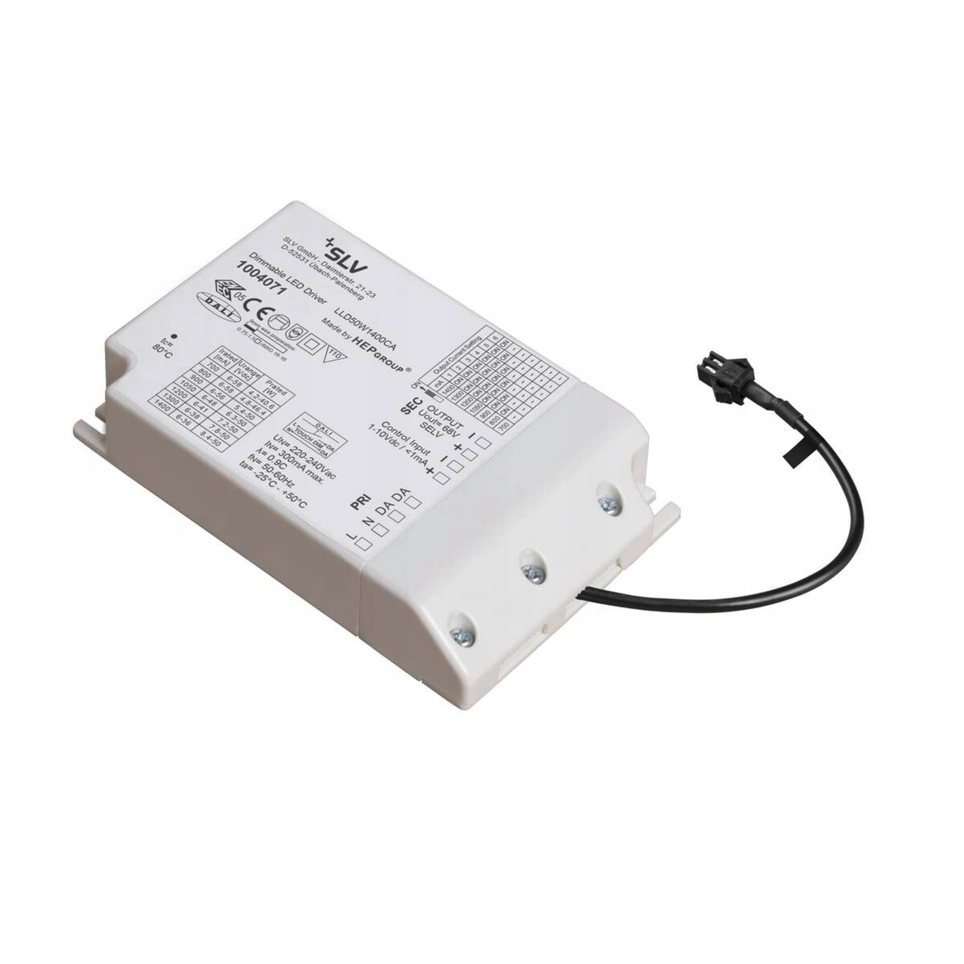 Led driver Slv 1050 mA Dali 4,2-50 W bílý