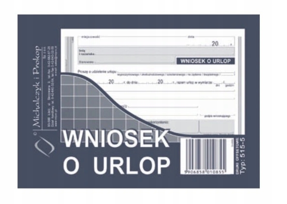 WNIOSEK O URLOP A6 515-5 MICHALCZYK