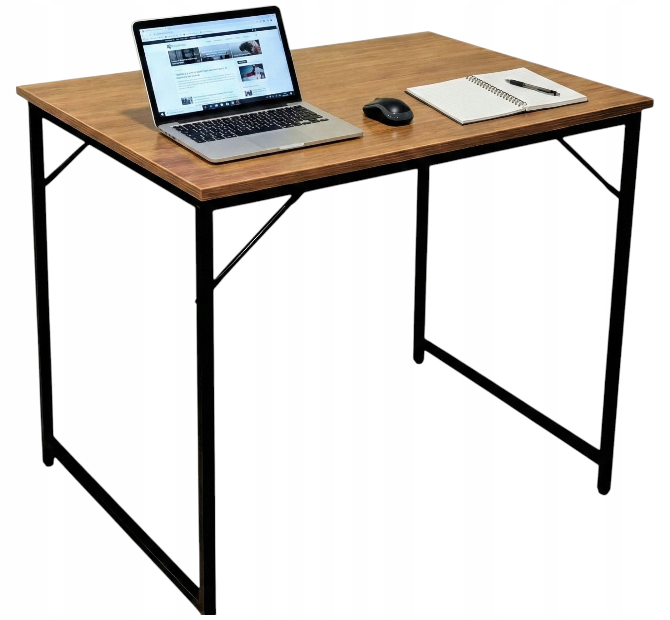 Biurko Komputerowe 80x60cm Do biura Domu Nauki Laptopa Dąb Naturalny