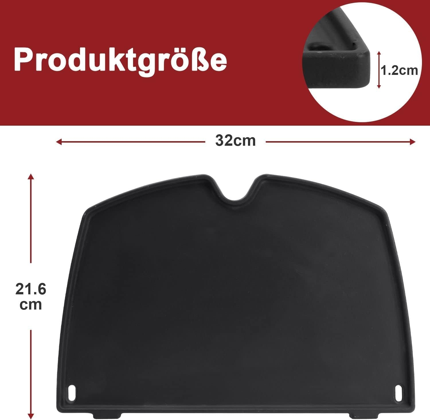 307. RUSZT PŁYTA ŻELIWNA DO GRILLA Weber 32 X 22 cm 6558 Q100-Q1200
