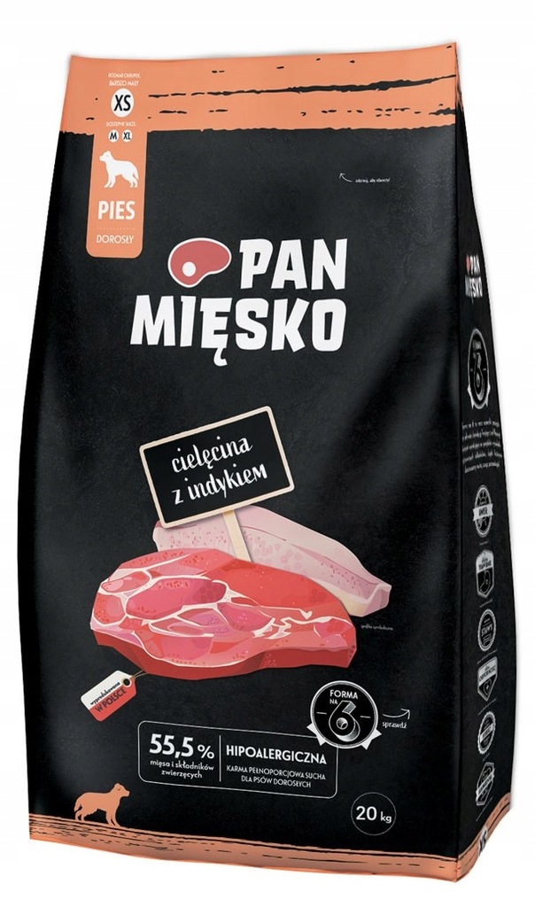 Pan Mięsko Telecí s krůtou Xs 20kg