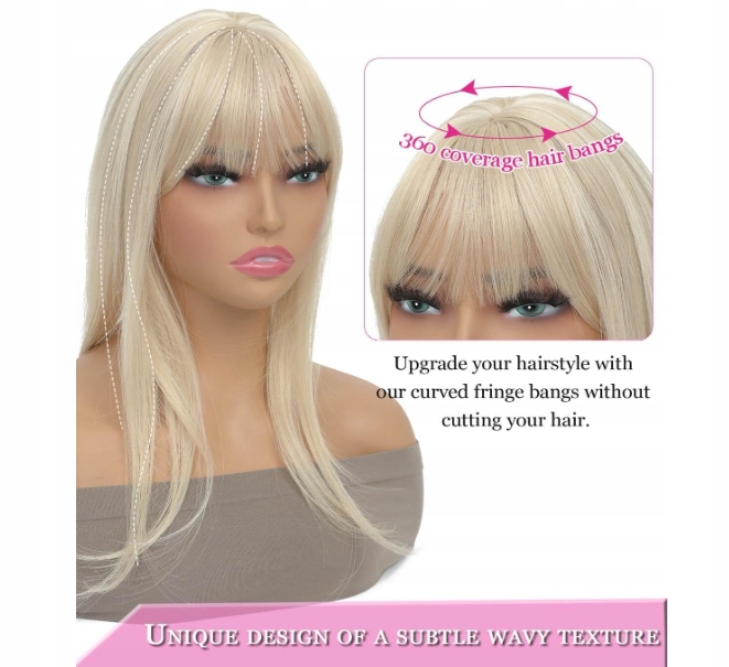 Topper Morichy Topper s hřebínkem Clip in Hair Blond 45 cm 022D