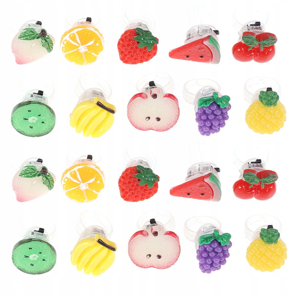 ŚWIECĄCE PIERŚCIONKI DECOR PIĘKNA OZDOBA NA PALCE