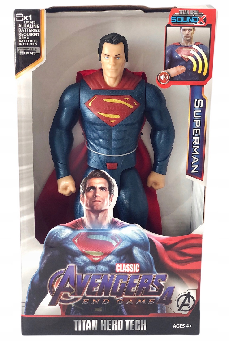 

Superman Duża Figurka Avengers Dźwięk Superbohater