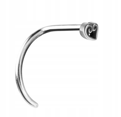 

Kolczyk do nosa serce nostril piercing 0,8/6,5