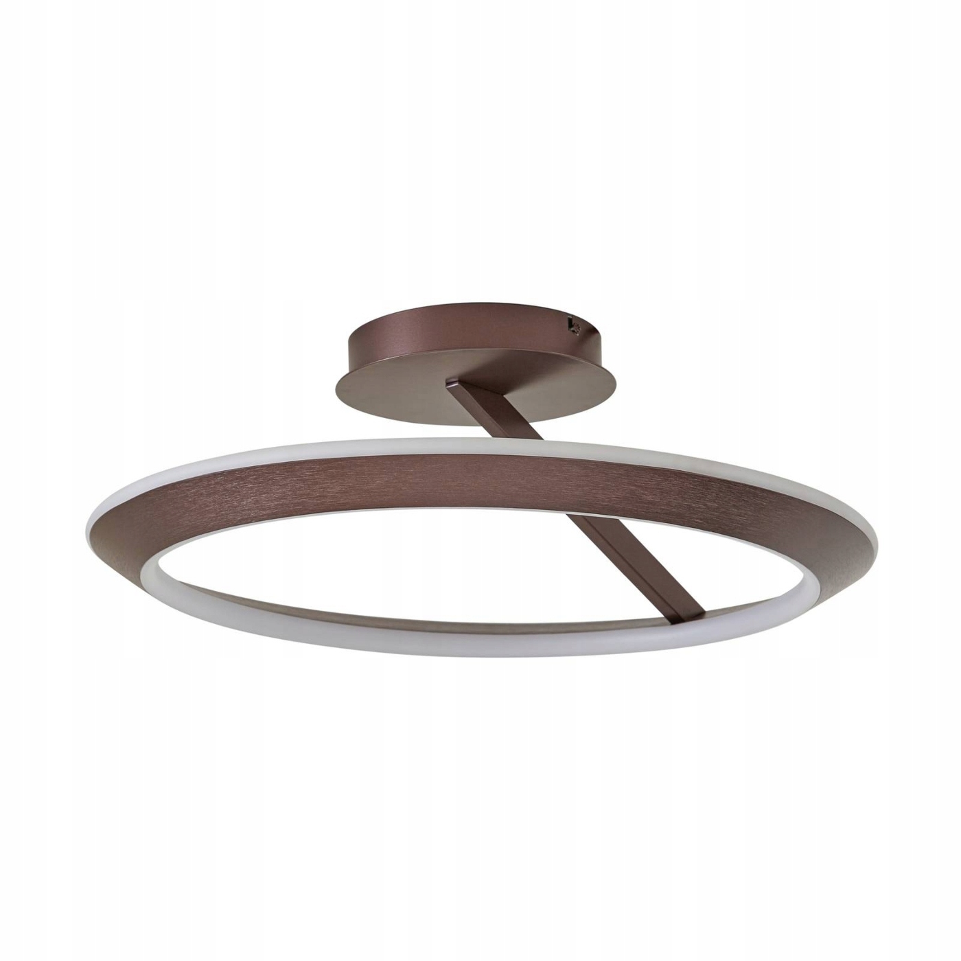 Lampa sufitowa Led Lucande Eldra, kolor kawowy, Ø 55 cm, Cct