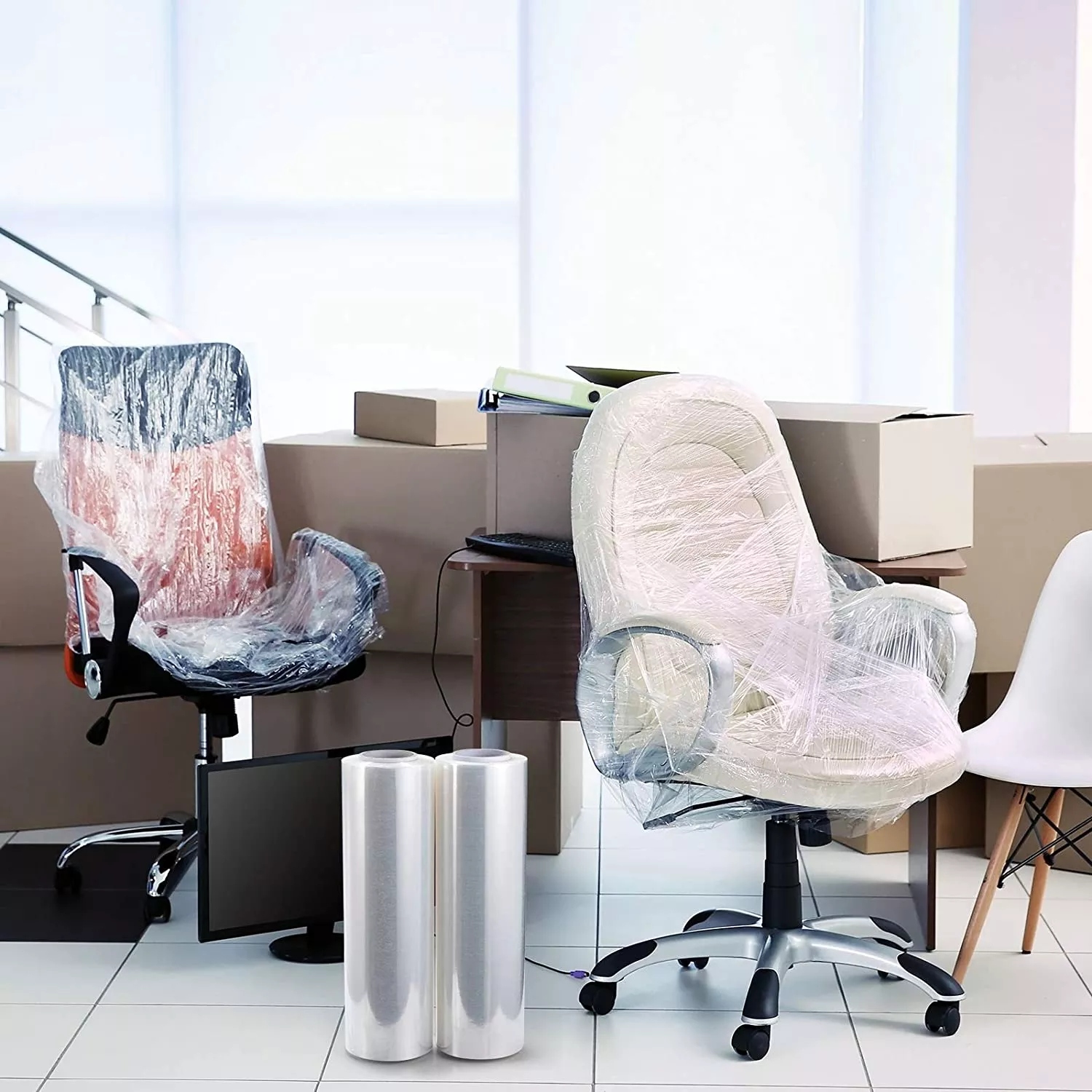 Folia stretch XL transparent 3kg Brutto 2,7 Netto KRYJĄCA strecz DUŻO FOLII Kolor przezroczysta