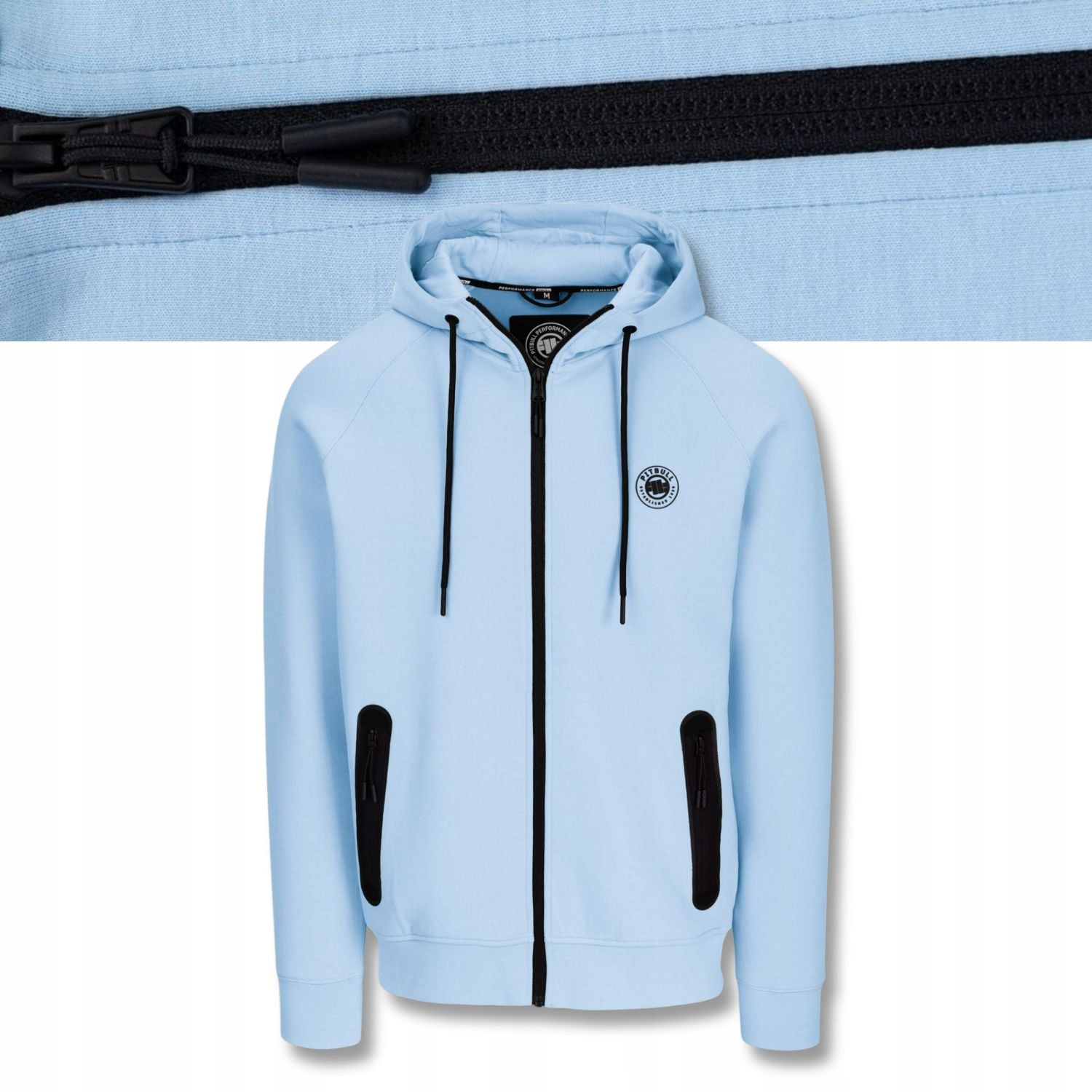 Męska Bluza Rozpinana z Kapturem Pitbull Dogwood Komfortowa Elastyczna