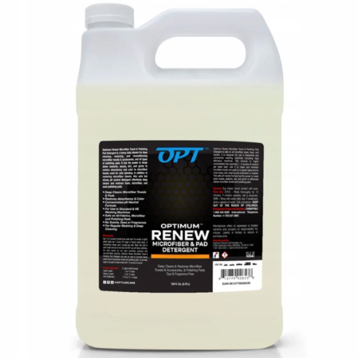 Levně Optimum Renew Microfiber & Pad Detergent 3800 ml Prací prostředek na praní