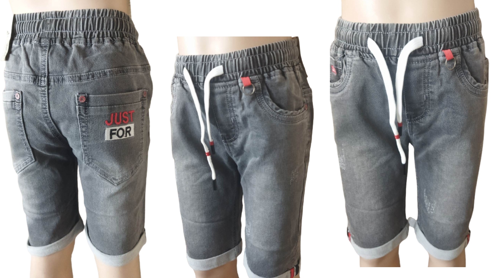 

Krótkie spodenki jeansowe dla chłopca 98-104