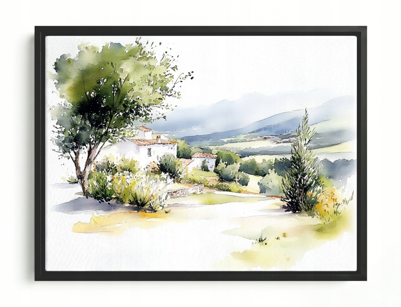 Obraz Rám American Box Krajina Španielsko Asturia Hory Dom Willa Leto 80x60