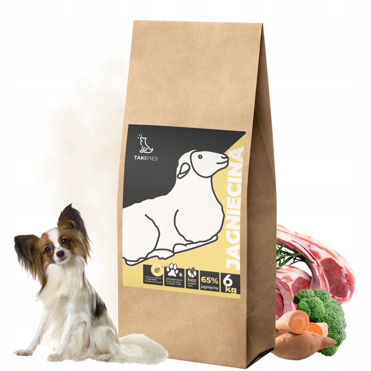Sucha Karma dla Psa Premium Jagnięcina 6 kg Hipoalergiczna Takipies