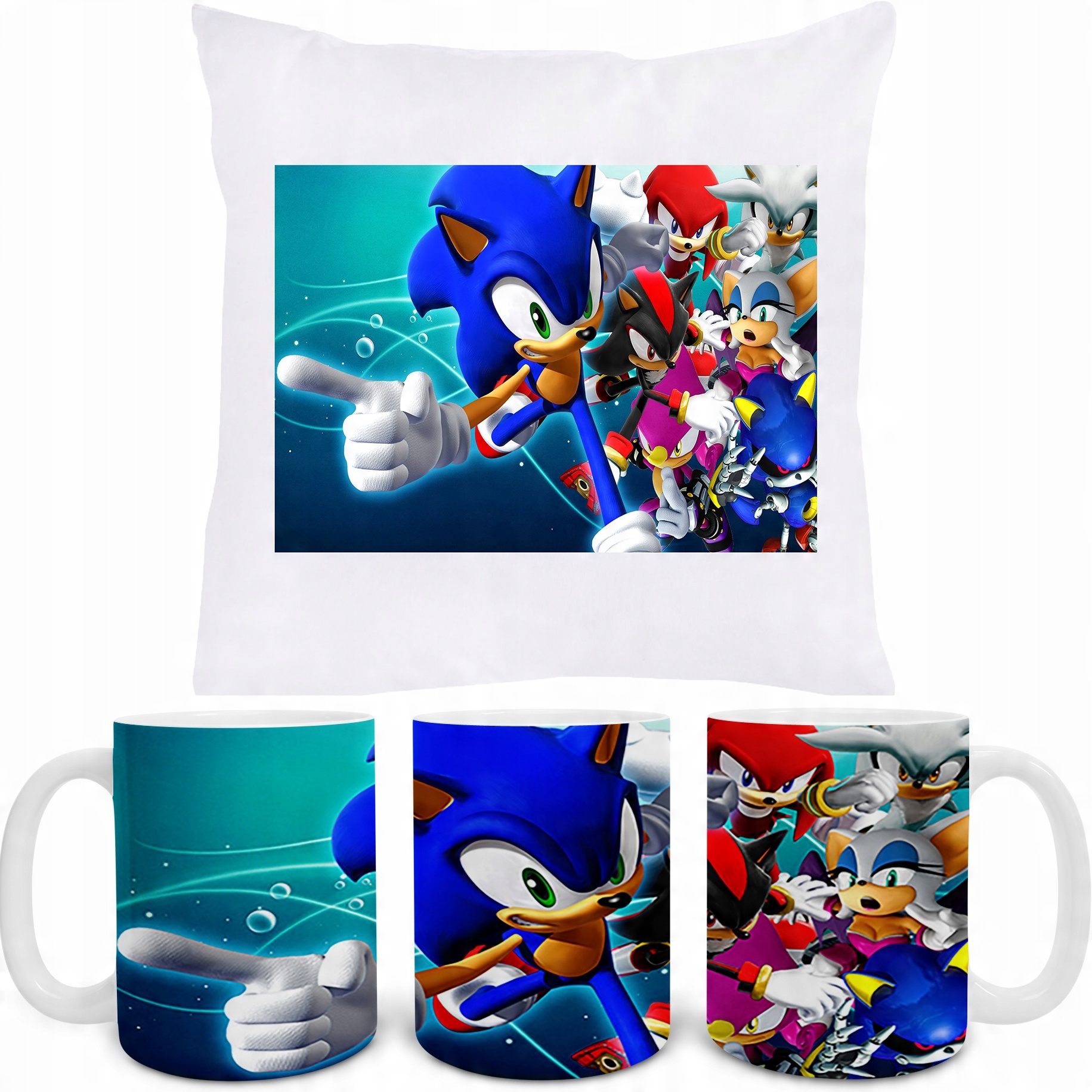

Zestaw Kubek Poduszka Sonic X Prezent+ Tekst
