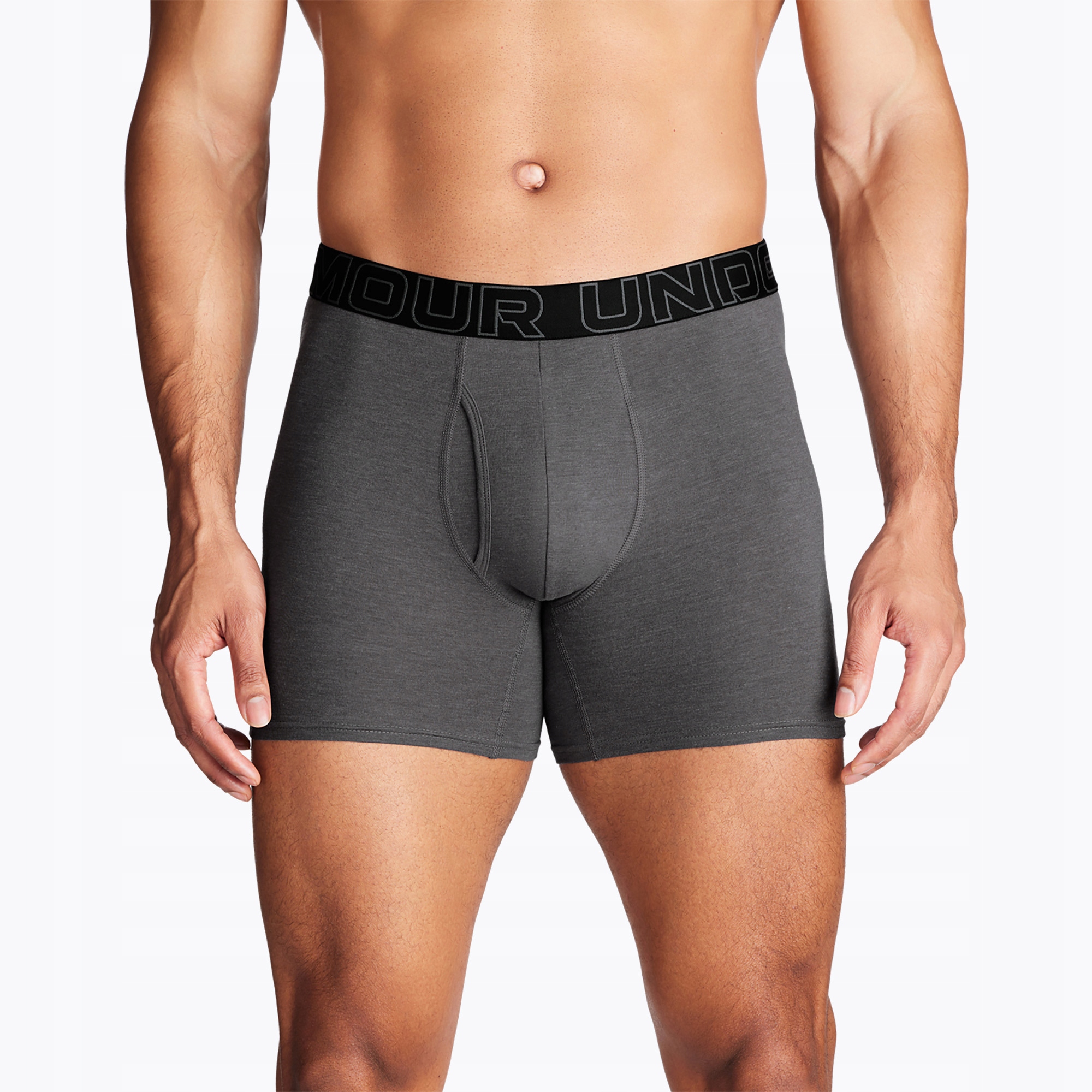 Boxerky M Ua Perf Cotton 6in-GRY