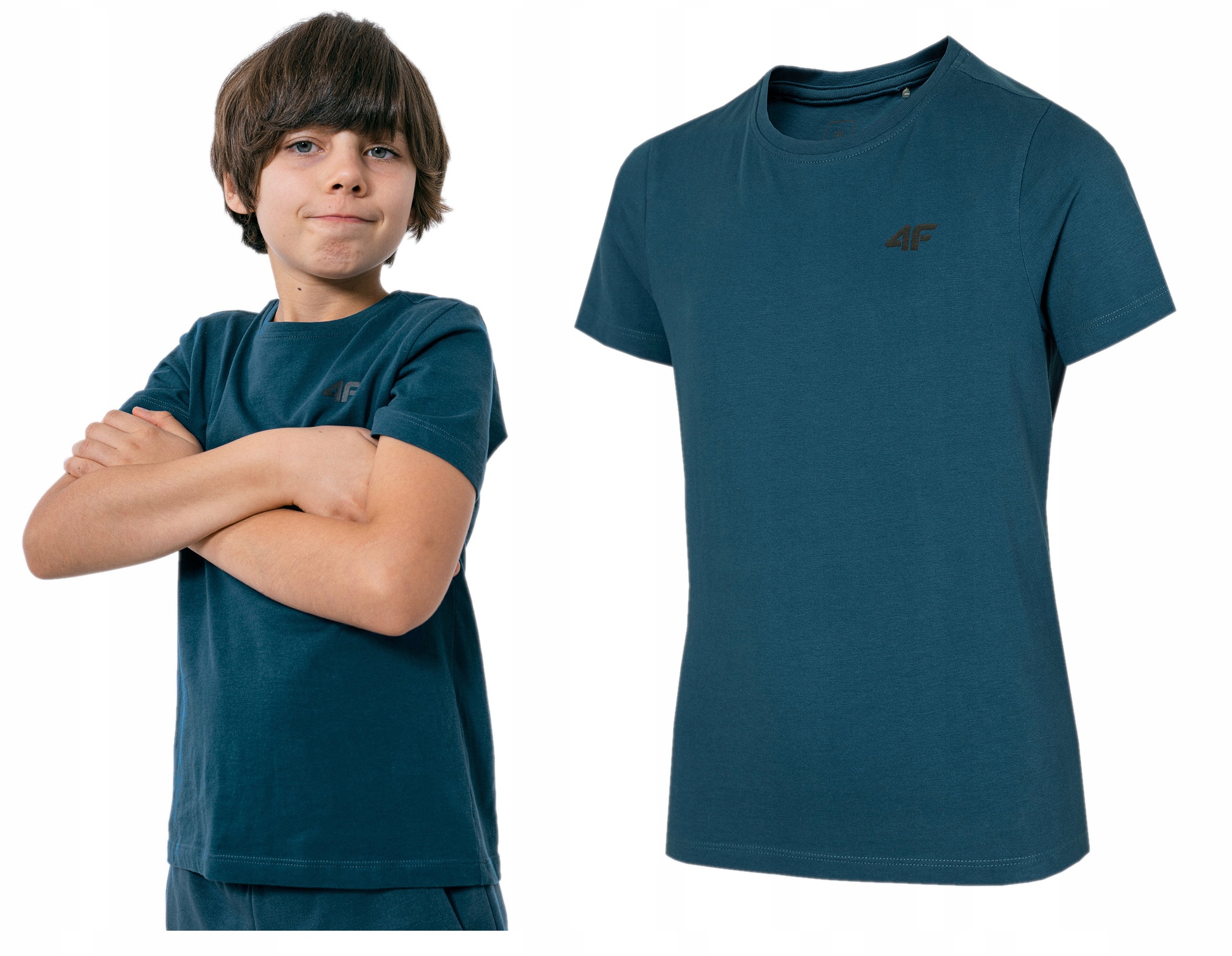 

4F T-shirt Chłopięcy Koszulka Bawełniana JTSM001