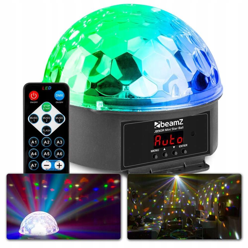 

Półkula efekt dyskotekowy DMX 9x 1W Led Pilot