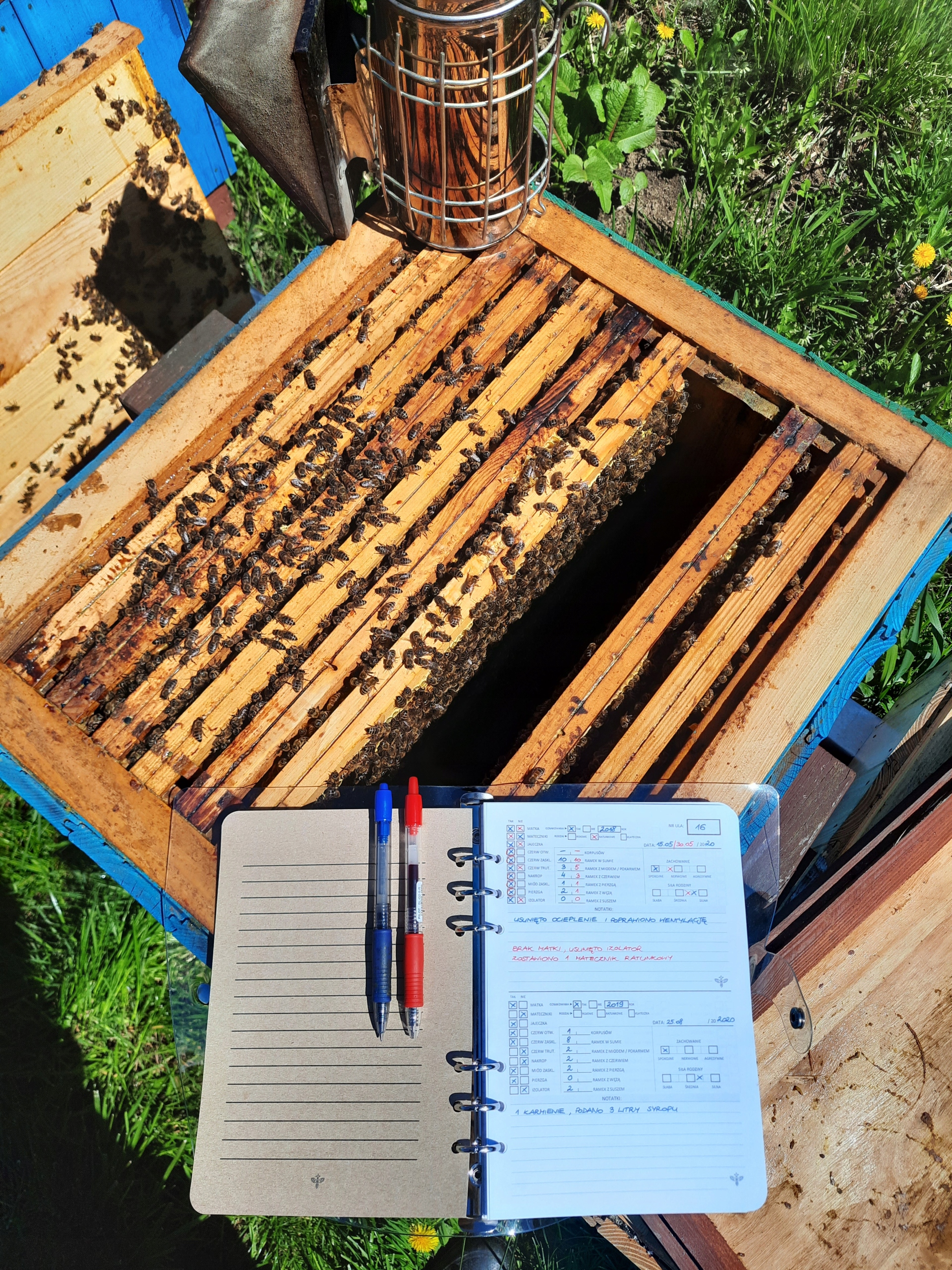 Notes pasieczny / Notatnik pszczelarski NOWOŚĆ organizer pszczelarza