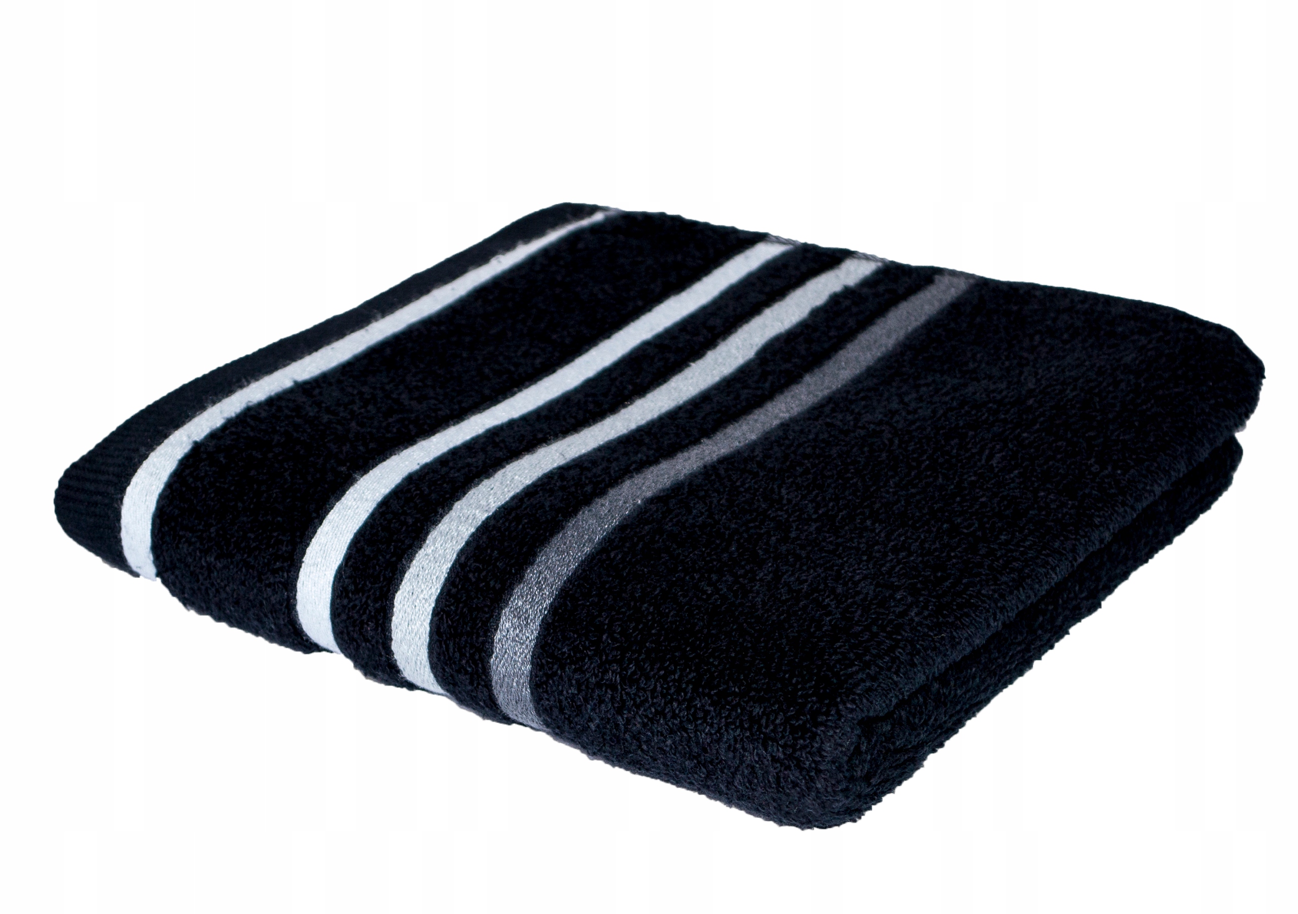 

Ręcznik 70x140 100% Bawełna Dual Czarny Paski