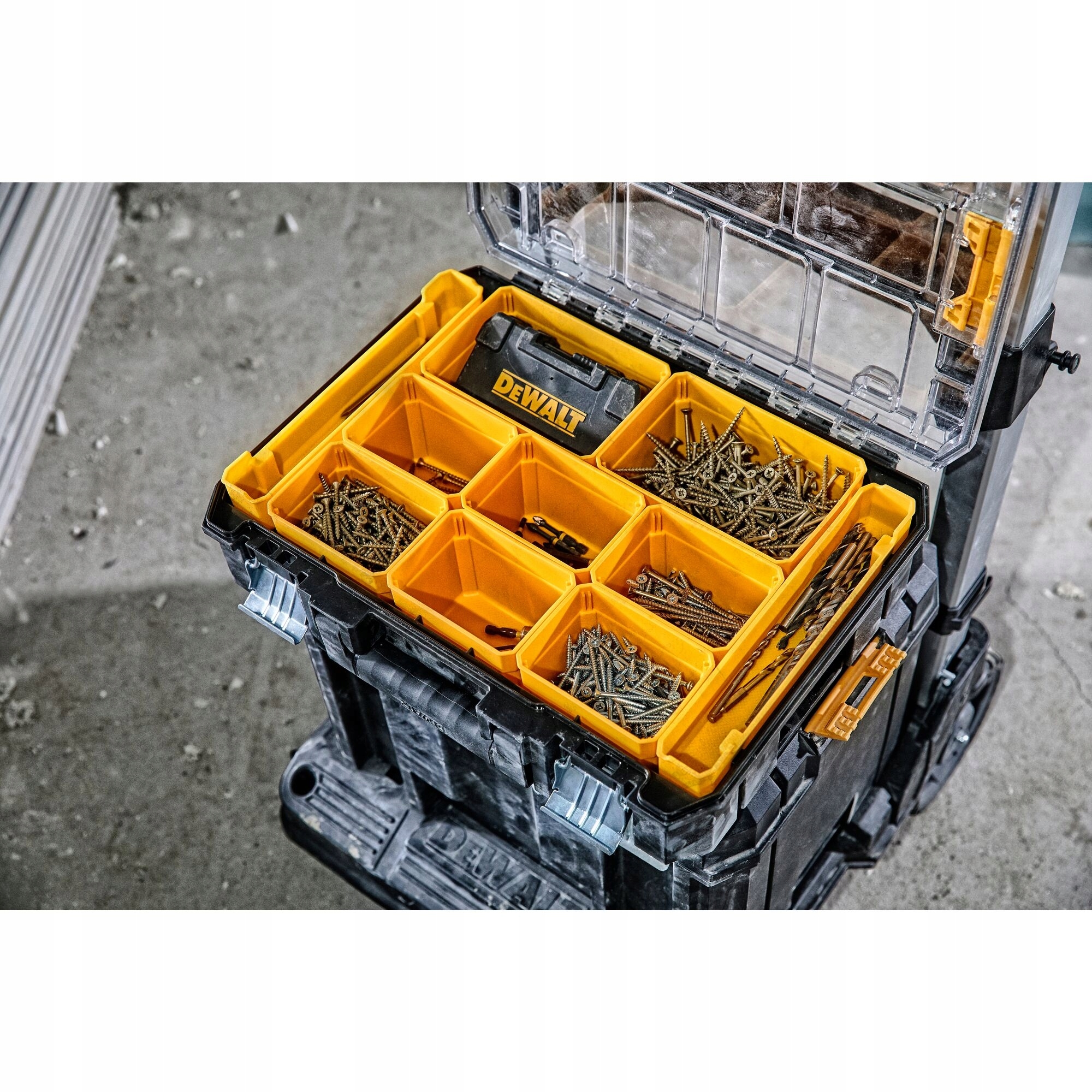 DeWALT ORGANIZER WODOSZCZELNY TSTAK DWST82968-1 WODOODPORNY SKRZYNIA Szerokość produktu 33.7 cm