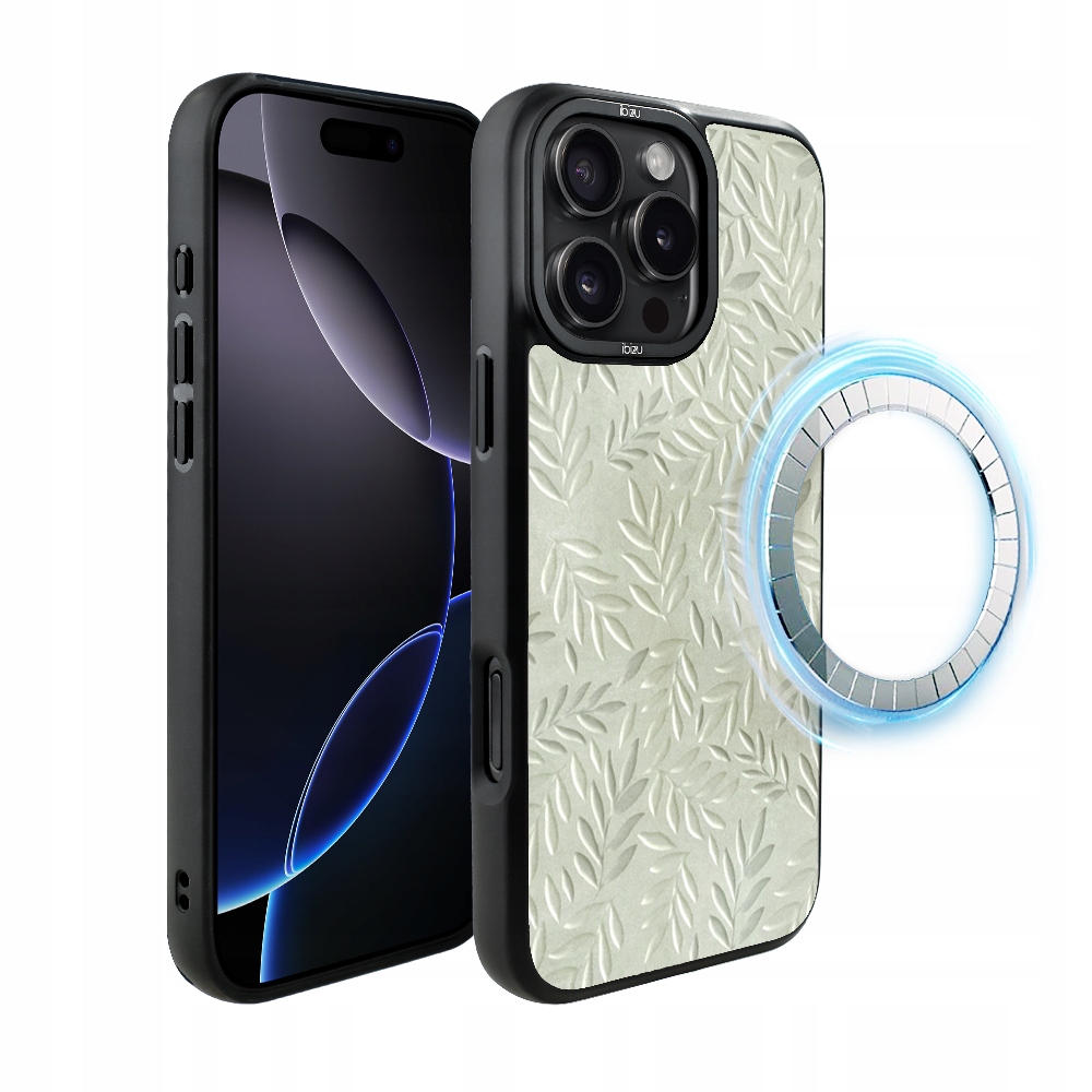 Pouzdro pro iPhone 16 Pro Ibizu DropGuard Matt s MagSafe, olivová stopa