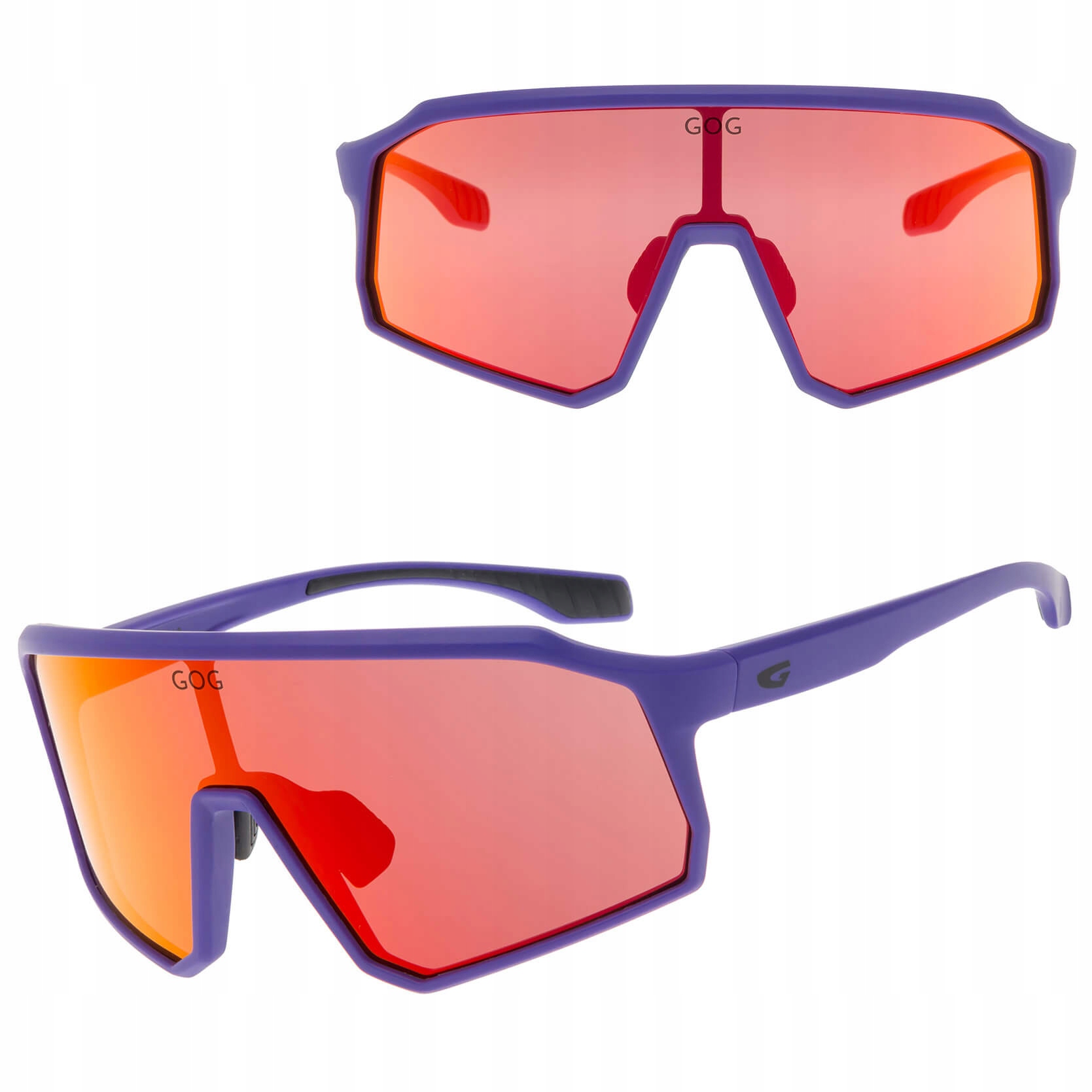 Sluneční zrcadlové brýle pro sportovní cyklistiku Gog fialové