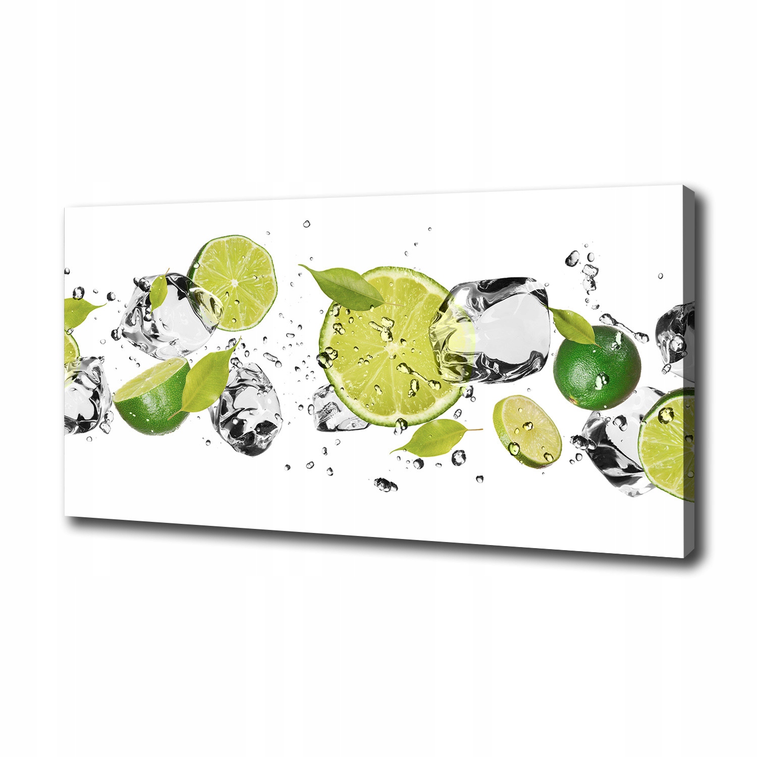 

Foto obraz na płótnie Limonka i woda 100x50 cm